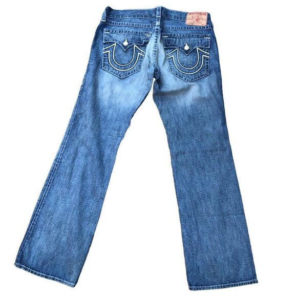 Vintage True Religion Jeans Size 36 RICKY Blue - Picture 2 of 7